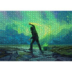 Gökyüzünü Boyayan Adam Puzzle Yapboz Mdf Ahşap 1000 Parça