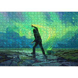 Gökyüzünü Boyayan Adam Puzzle Yapboz Mdf Ahşap 500 Parça