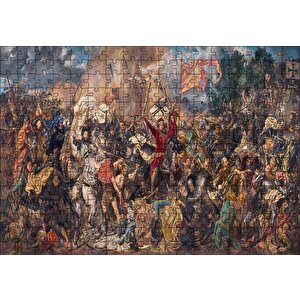 Savaş Sahnesi Karmaşa Puzzle Yapboz Mdf Ahşap 255 Parça