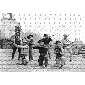 Yul Brynner Muhteşem Yedili Puzzle Yapboz Mdf Ahşap 255 Parça