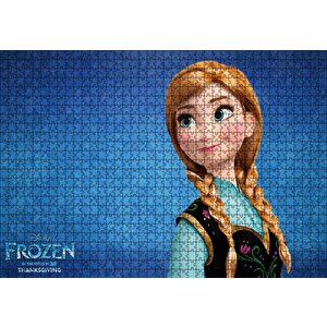 Frozen Anna Puzzle Yapboz Mdf Ahşap 1000 Parça