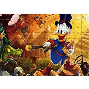 Donald Duck Kötülere Karşı Puzzle Yapboz Mdf Ahşap 120 Parça