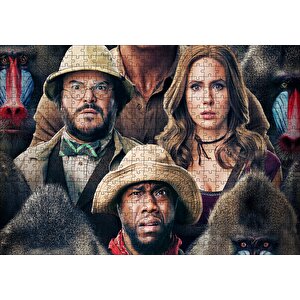 Jumanji Sonraki Seviye Film Görseli Puzzle Yapboz Mdf Ahşap 500 Parça