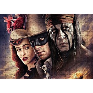 The Lone Ranger Filmi Görseli Puzzle Yapboz Mdf Ahşap 255 Parça