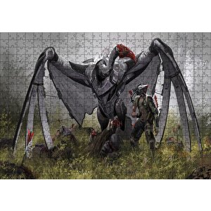 Dev Mekanik Akbaba Ve Savaşçı Puzzle Yapboz Mdf Ahşap 500 Parça