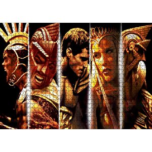 Ölümsüzler Film Afişi Puzzle Yapboz Mdf Ahşap 1000 Parça