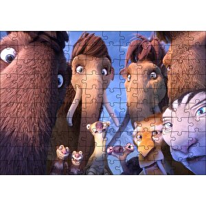 Cakapuzzle  Buz Devri Tüm Karakterler Puzzle Yapboz Mdf Ahşap