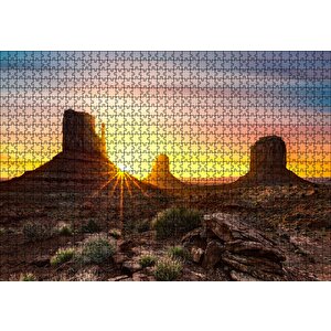 Büyük Kanyonda Gün Batımı Puzzle Yapboz Mdf Ahşap 1000 Parça