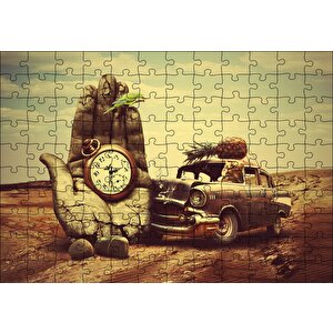 Sürreal Kompozisyon Puzzle Yapboz Mdf Ahşap 120 Parça