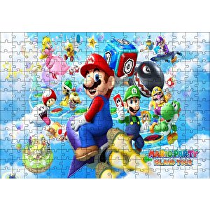 Nintendo Mario Party Island Tour Puzzle Yapboz Mdf Ahşap 255 Parça