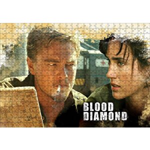 Kanlı Elmas Leo Jennifer Ve Djimon Puzzle Yapboz Mdf Ahşap 500 Parça