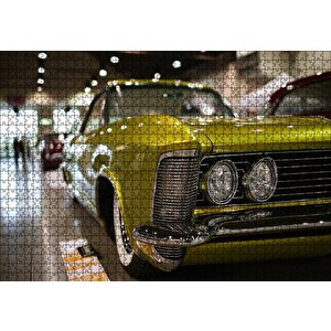 Galeride Altın Rengi Buick Puzzle Yapboz Mdf Ahşap 1000 Parça