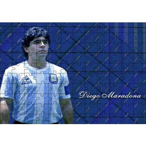 Diego Maradona Arjantin Milli Takımı Kaptanı Puzzle Yapboz Mdf Ahşap 120 Parça