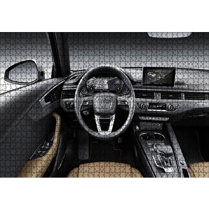 2019 Audi A4 Kokpit Puzzle Yapboz Mdf Ahşap 1000 Parça