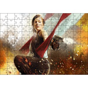 Alice Resident Evil 2020 Oyunu Puzzle Yapboz Mdf Ahşap 120 Parça