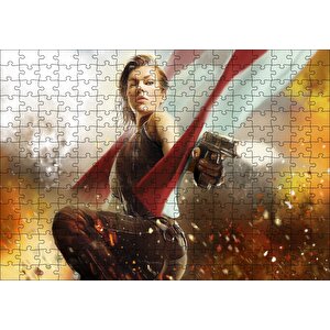 Alice Resident Evil 2020 Oyunu Puzzle Yapboz Mdf Ahşap 255 Parça
