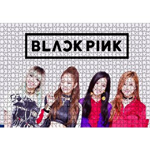 Black Pink Grup Logolu Puzzle Yapboz Mdf Ahşap 1000 Parça