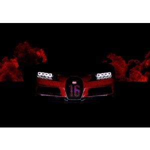 Bugatti Farlar Ve Ön Panel Puzzle Yapboz Mdf Ahşap 255 Parça