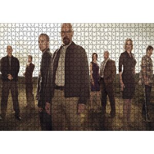 Breaking Bad Oyuncuları Bir Arada Puzzle Yapboz Mdf Ahşap 1000 Parça