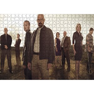 Breaking Bad Oyuncuları Bir Arada Puzzle Yapboz Mdf Ahşap 500 Parça