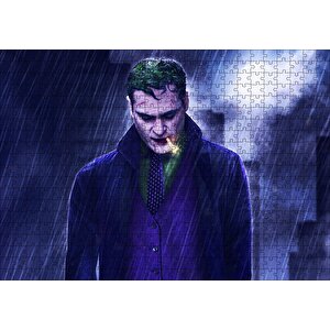 Joker Yağmur Altında Sigara İçiyor Puzzle Yapboz Mdf Ahşap 500 Parça