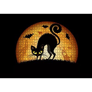 Ekim Cadılar Bayramı Puzzle Yapboz Mdf Ahşap 1000 Parça