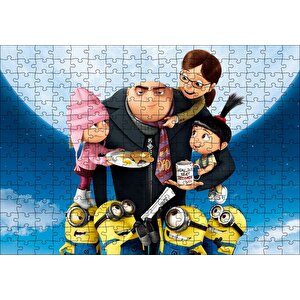 En Sevdiğim Kötü Adam Çizgi Film Puzzle Yapboz Mdf Ahşap 255 Parça