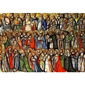 Tüm Melekler Puzzle Yapboz Mdf Ahşap 255 Parça