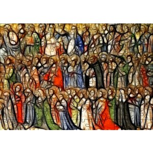 Tüm Melekler Puzzle Yapboz Mdf Ahşap 120 Parça