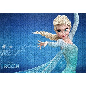Frozen Kraliçe Elsa Puzzle Yapboz Mdf Ahşap 500 Parça