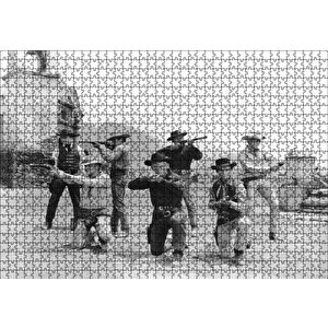 Yul Brynner Muhteşem Yedili Puzzle Yapboz Mdf Ahşap 1000 Parça