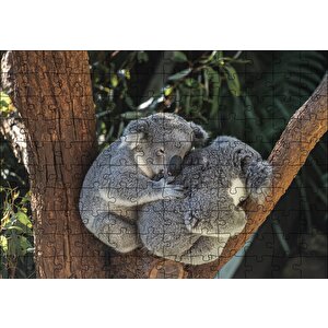 Dalda Koala Kardeşliği Puzzle Yapboz Mdf Ahşap 120 Parça