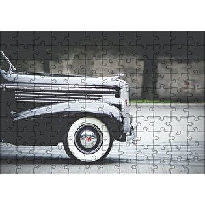 Antika Klasik Araba Ön Sağ Detay Puzzle Yapboz Mdf Ahşap 120 Parça
