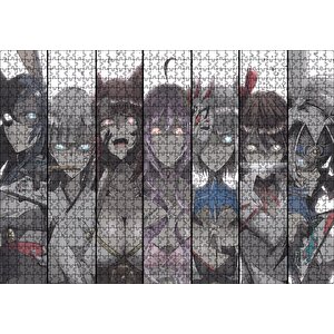 Anime Karakteri Kızlar Bir Arada Puzzle Yapboz Mdf Ahşap 1000 Parça