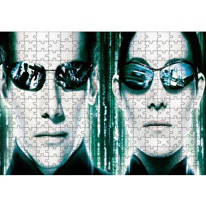 The Matrix Neo Ve Trinity Puzzle Yapboz Mdf Ahşap 255 Parça