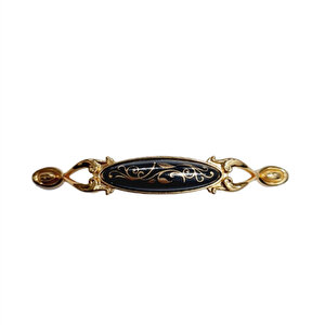MİRAY 128 mm Metal Gold siyah desenli / 5 ADET