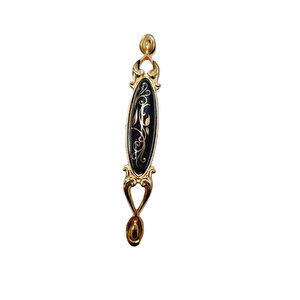 MİRAY 128 mm Metal Gold siyah desenli / 5 ADET