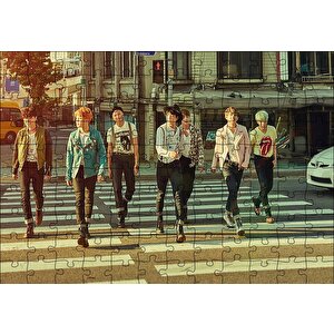 Bts Kore Pop Yaya Geçidinde Puzzle Yapboz Mdf Ahşap 120 Parça