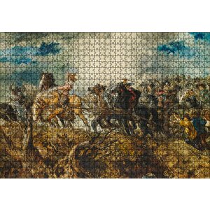 Atlı Savaşçılar Puzzle Yapboz Mdf Ahşap 1000 Parça