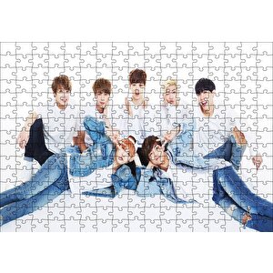 Bts Kore Pop Kot Şıklığı Puzzle Yapboz Mdf Ahşap 255 Parça