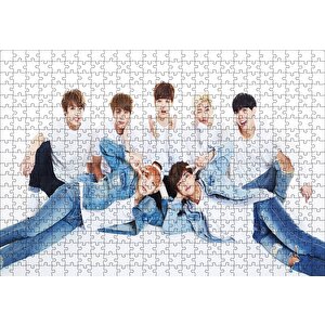 Cakapuzzle  Bts Kore Pop Kot Şıklığı Puzzle Yapboz Mdf Ahşap