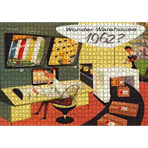 Vintage Üretim Ve Depo Sorumlusu Puzzle Yapboz Mdf Ahşap 1000 Parça