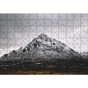 Karlı Dağ Zirvesi Puzzle Yapboz Mdf Ahşap 120 Parça
