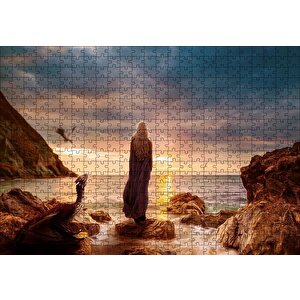 Cakapuzzle  Günbatımı Daenerys Targaryen Puzzle Yapboz Mdf Ahşap