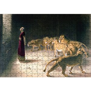 Aslanlara Atılan Danyal Peygamber Puzzle Yapboz Mdf Ahşap 255 Parça