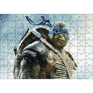 Ninja Kaplumbağalar Leonardo Puzzle Yapboz Mdf Ahşap 120 Parça