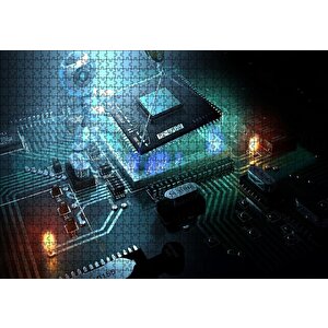 Anakart Üzerinde Çalışmalar Puzzle Yapboz Mdf Ahşap 1000 Parça
