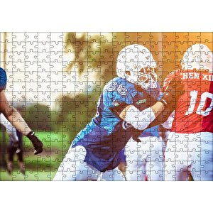 Amerikada Ragbi Rekabeti Puzzle Yapboz Mdf Ahşap 255 Parça