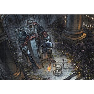 Dark Souls Oyun Karakterleri Puzzle Yapboz Mdf Ahşap 255 Parça