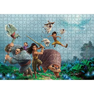 Raya Ve Son Ejderha Film Afişi Puzzle Yapboz Mdf Ahşap 500 Parça